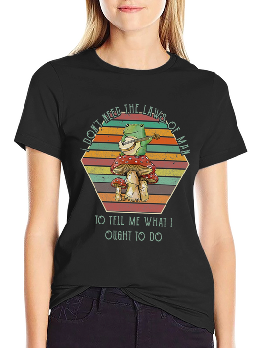 Frog Banjo Mushroom T-Shirt
