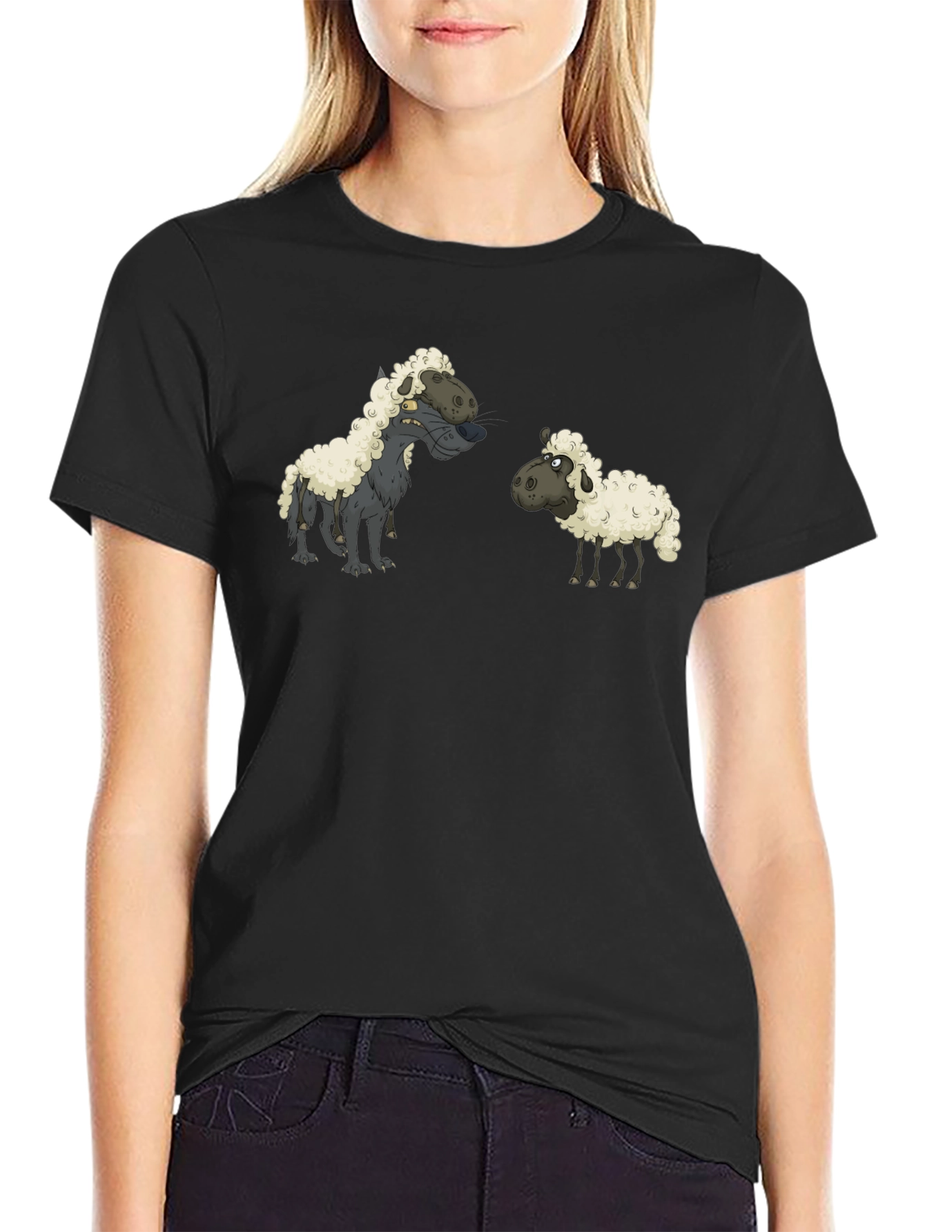Wolf in Sheeps Clothing Black T-Shirt