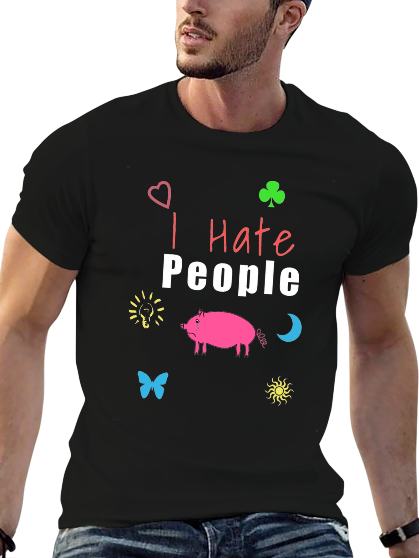 I Hate People T-Shirt - Funny Graphic Tee