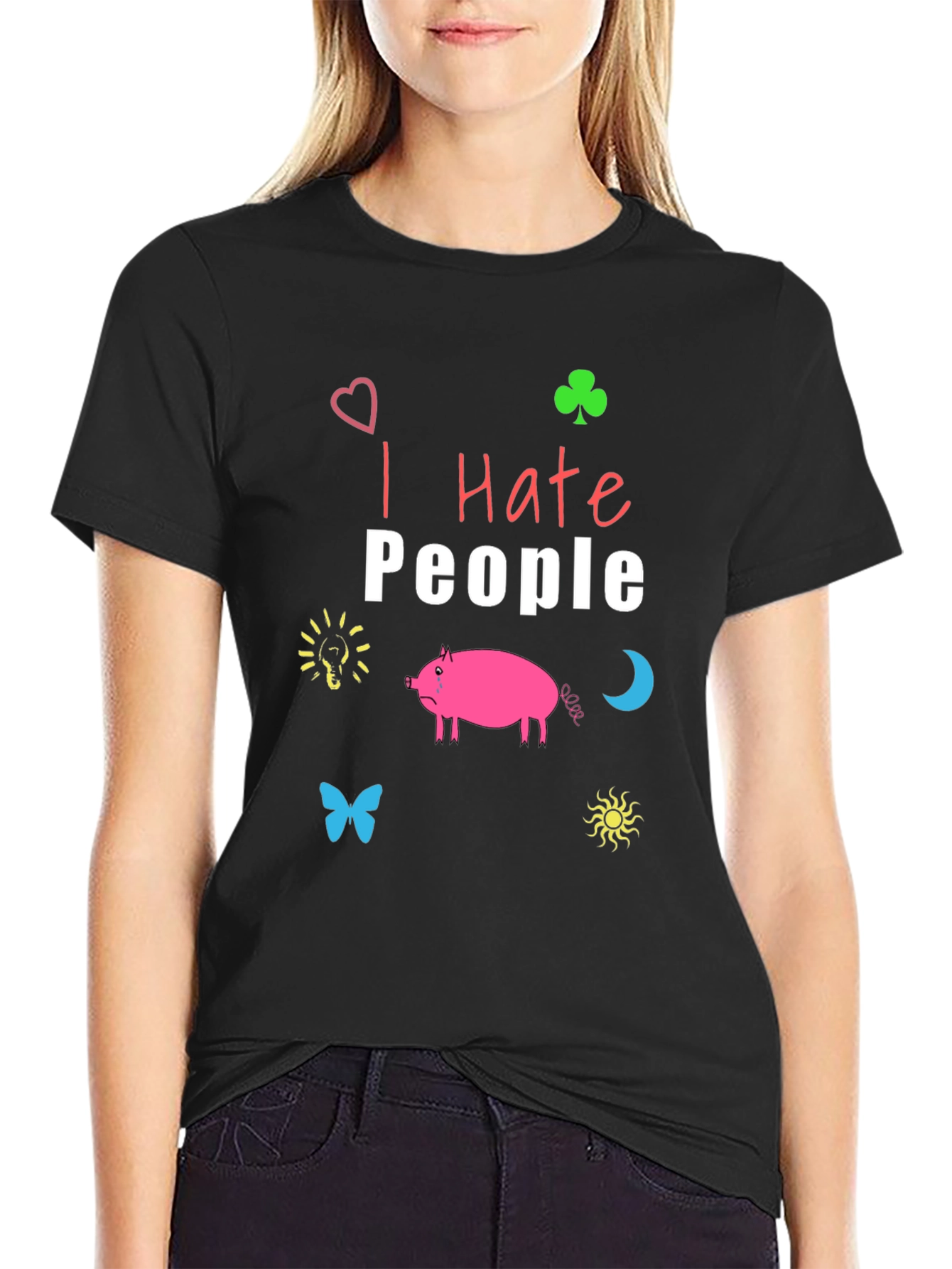I Hate People T-Shirt - Funny Graphic Tee