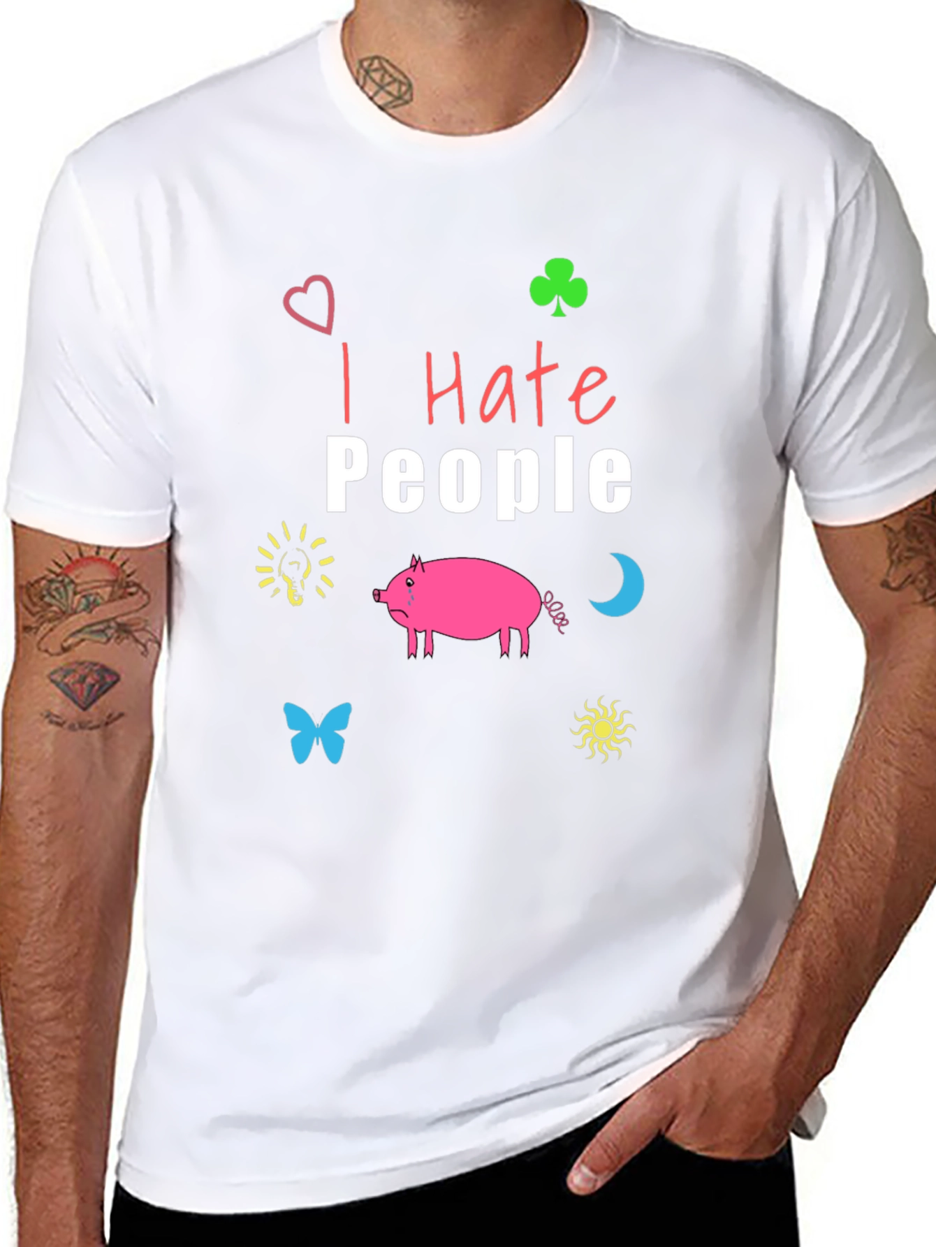 I Hate People T-Shirt - Funny Graphic Tee