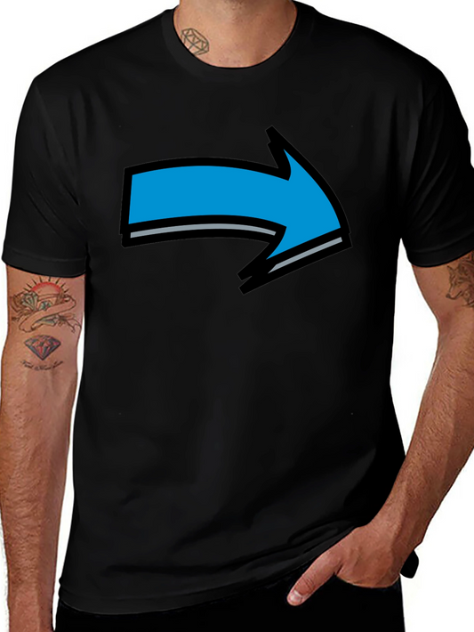 Right Arrow Graphic Black T-Shirt