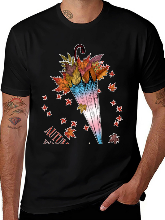 Autumn Leaves Umbrella T-Shirt