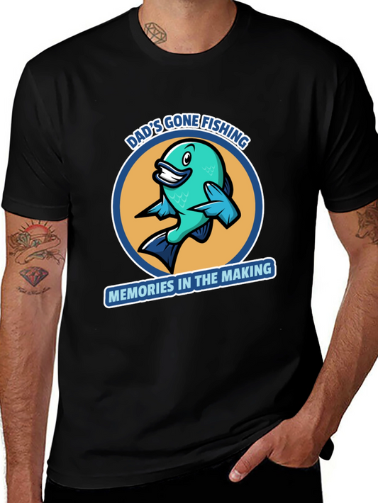 Dads Gone Fishing Graphic T-Shirt