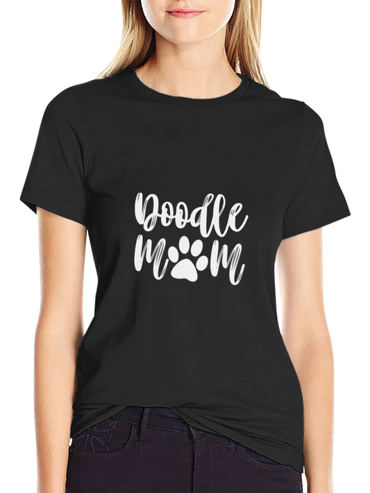 Doodle Mom Black T-Shirt