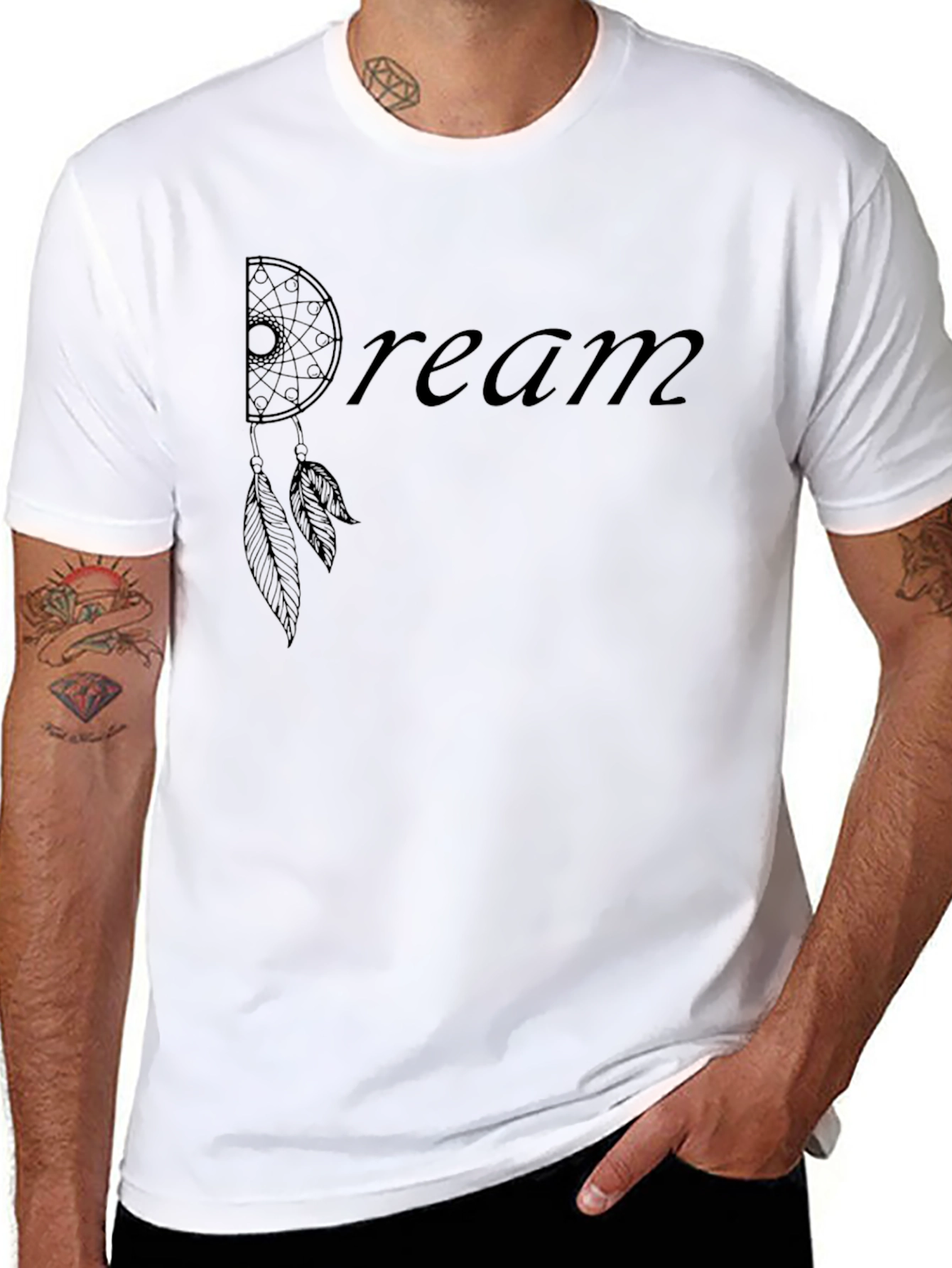 Dream Catcher Graphic Black T-Shirt