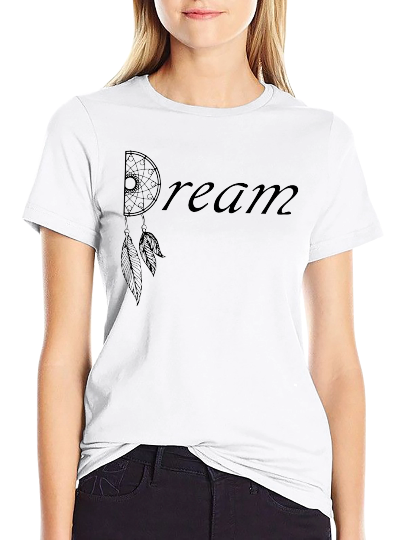 Dream Catcher Graphic Black T-Shirt