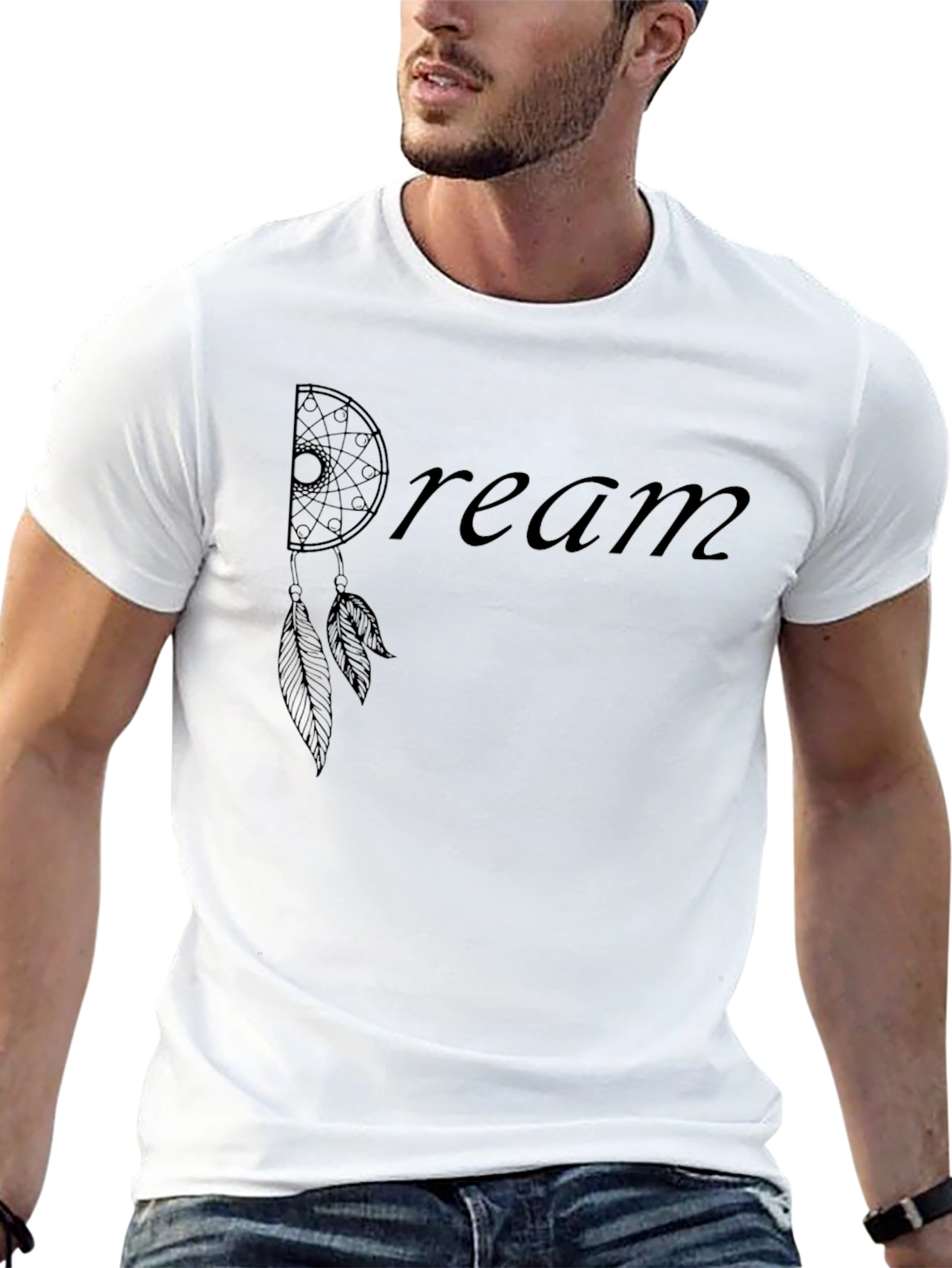 Dream Catcher Graphic Black T-Shirt