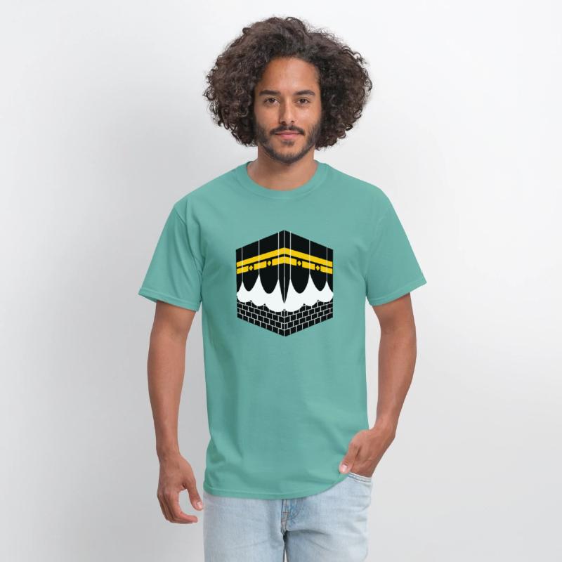 Kaaba as a logo for Muslim pilgrims