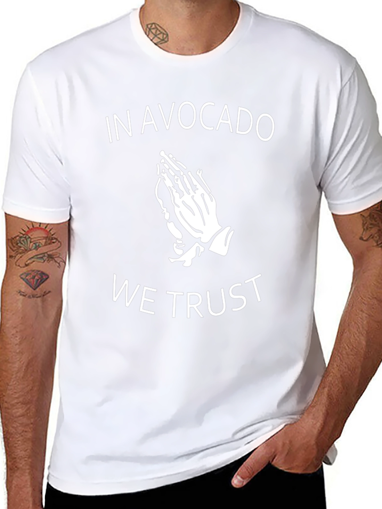 Avocado Trust Graphic Tee - Trendy Black T-Shirt