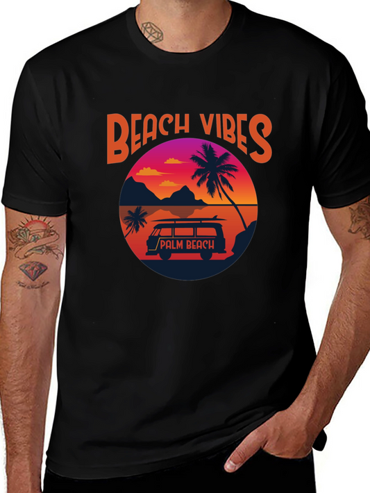 Beach Vibes Palm Beach Graphic T-Shirt