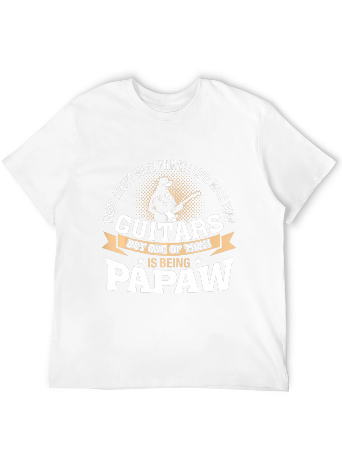 Guitars & Papaw Black Graphic T-Shirt