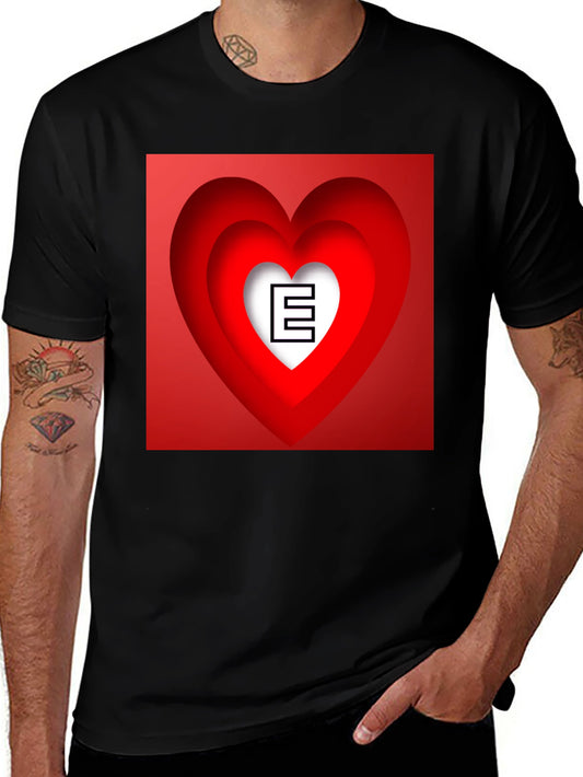 Heart E Black T-Shirt