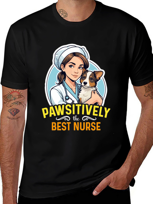 Pawsitively the Best Nurse Graphic Tee