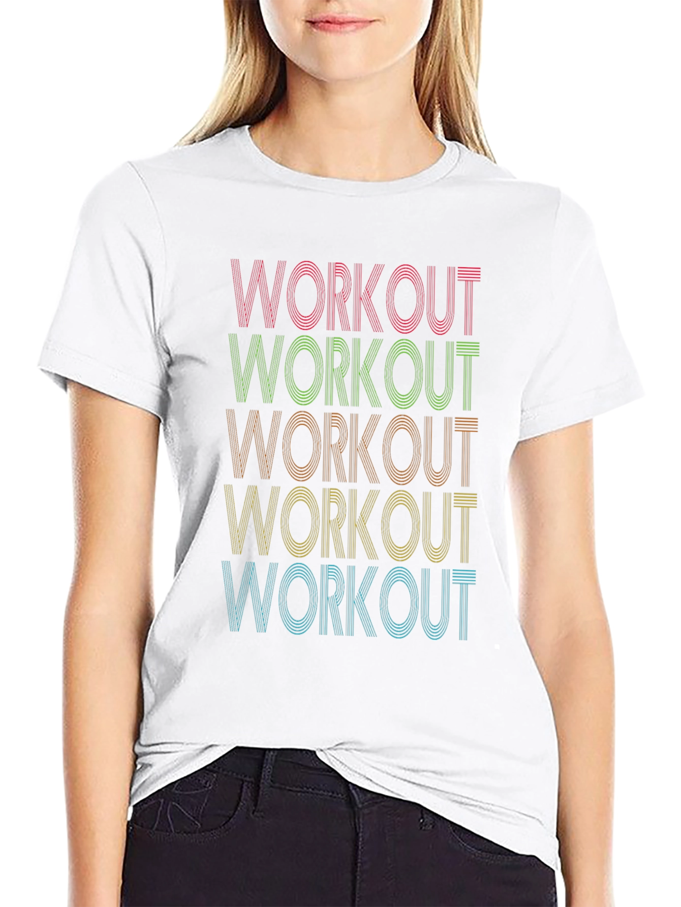 Retro Workout T-Shirt - Fitness Apparel
