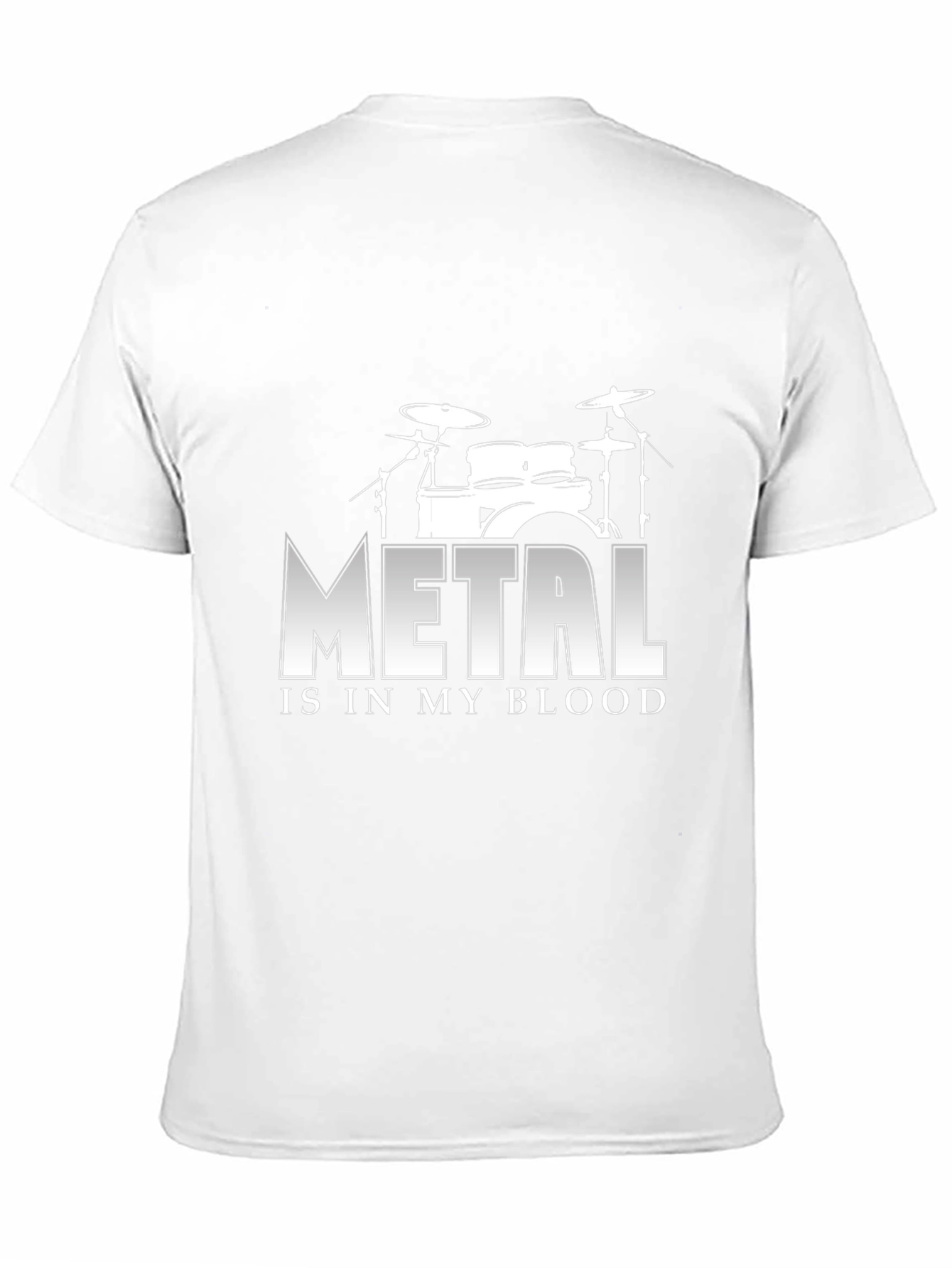 Metal Music T-Shirt - Drum Kit Design