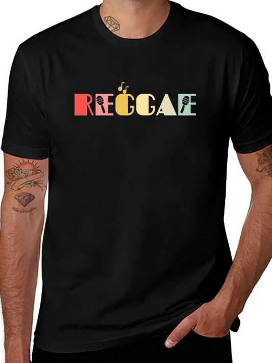 Retro Reggae T-Shirt - Colorful Music Lover Tee