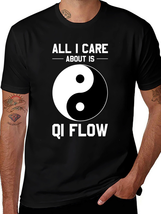 Qi Flow Yin Yang Graphic T-Shirt - Martial Arts & Meditation