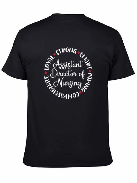 Assistant Director of Nursing T-Shirt Strong Caring Design