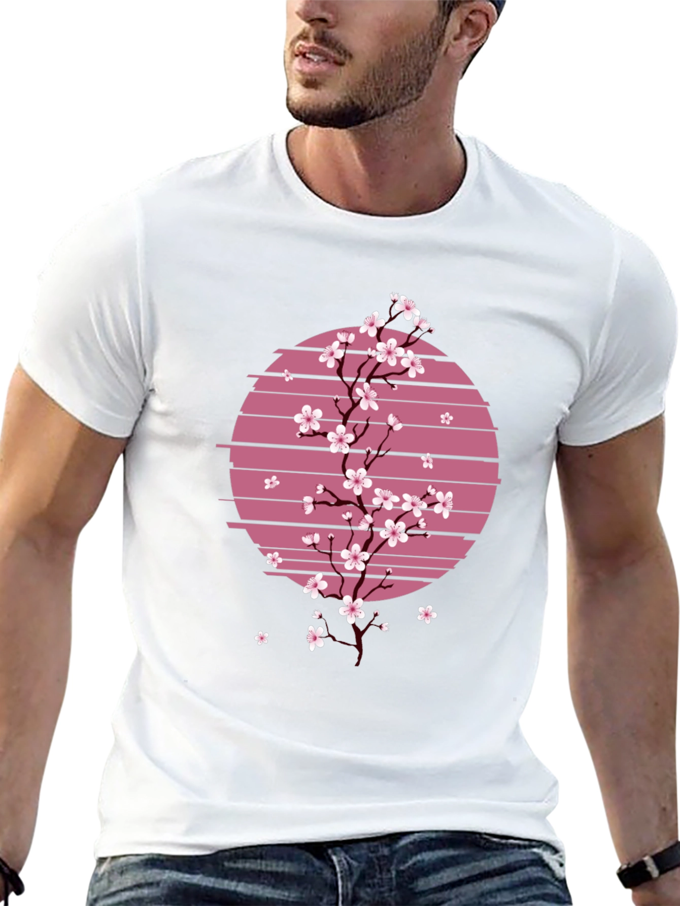 Sakura Sunset T-Shirt - Japanese Cherry Blossom Tee