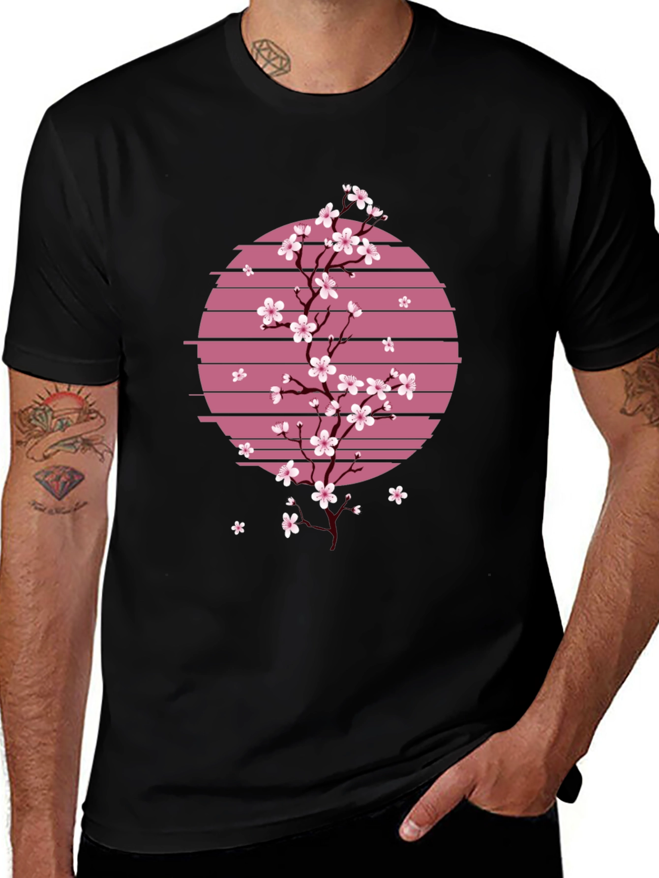 Sakura Sunset T-Shirt - Japanese Cherry Blossom Tee