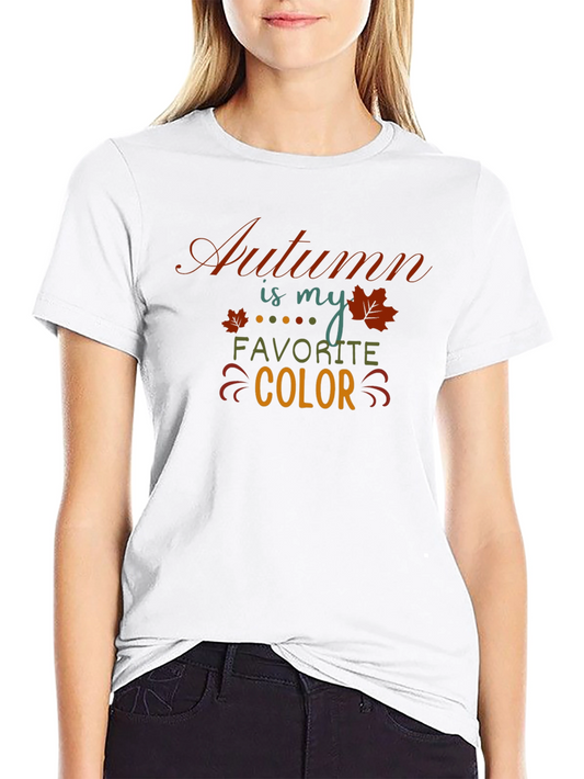 Autumn is My Favorite Color Black T-Shirt