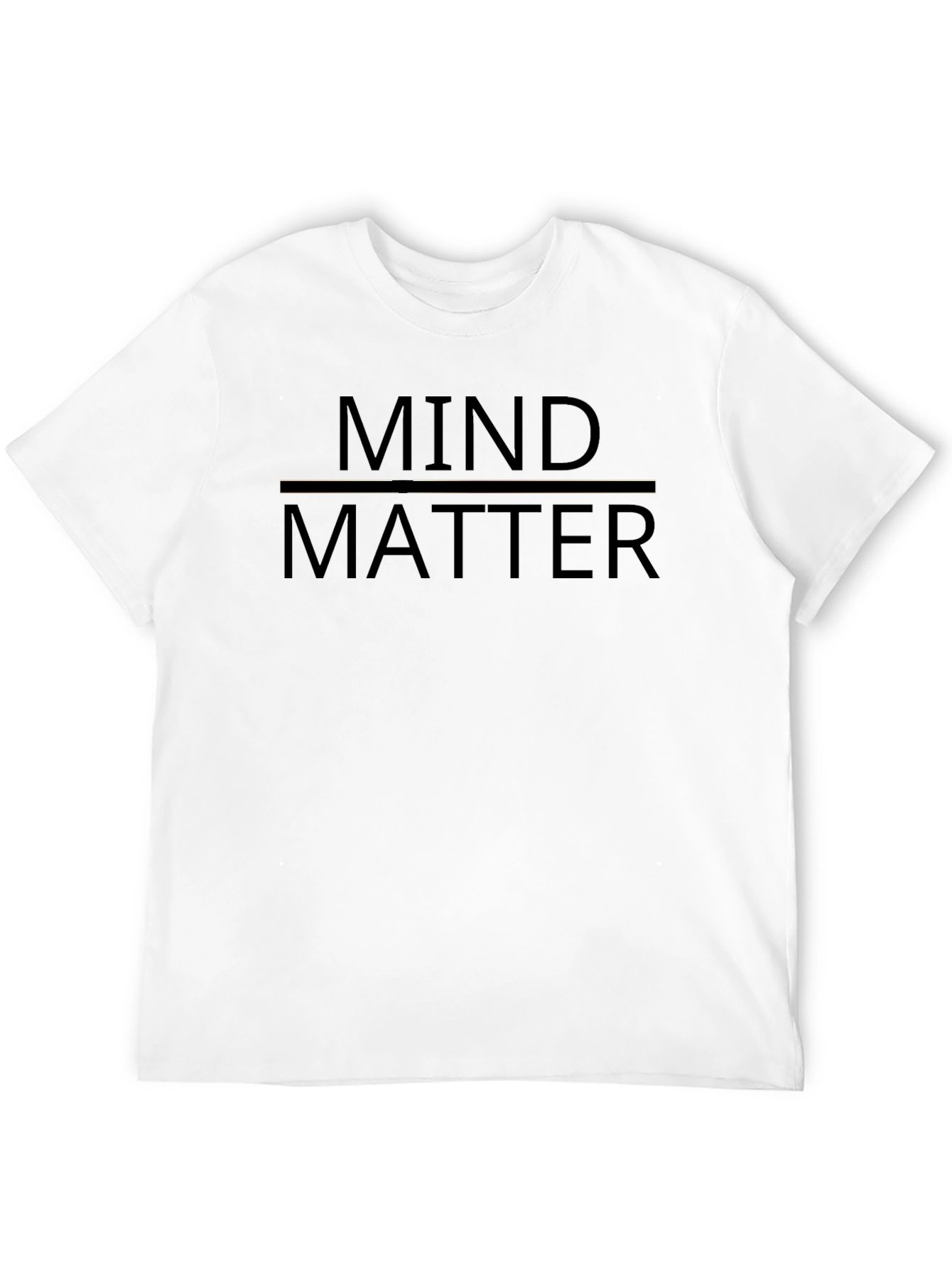 Mind Over Matter Graphic Tee - Black Cotton T-Shirt