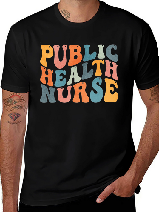 Public Health Nurse T-Shirt - Retro Style