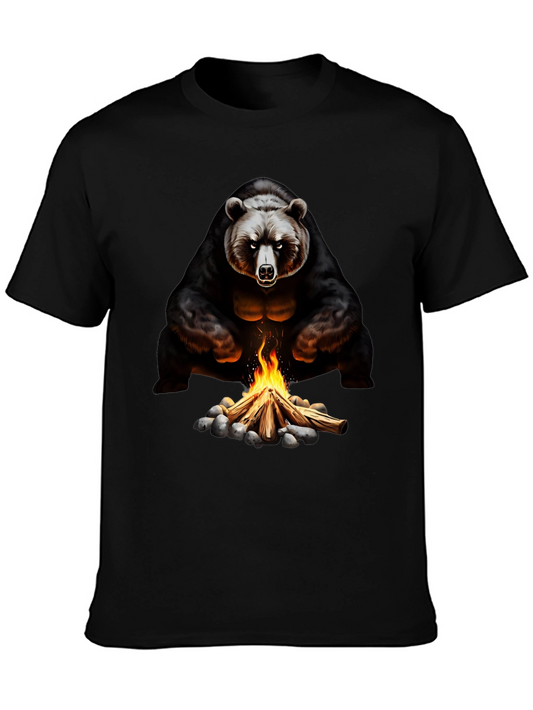 Bear Campfire Graphic Tee