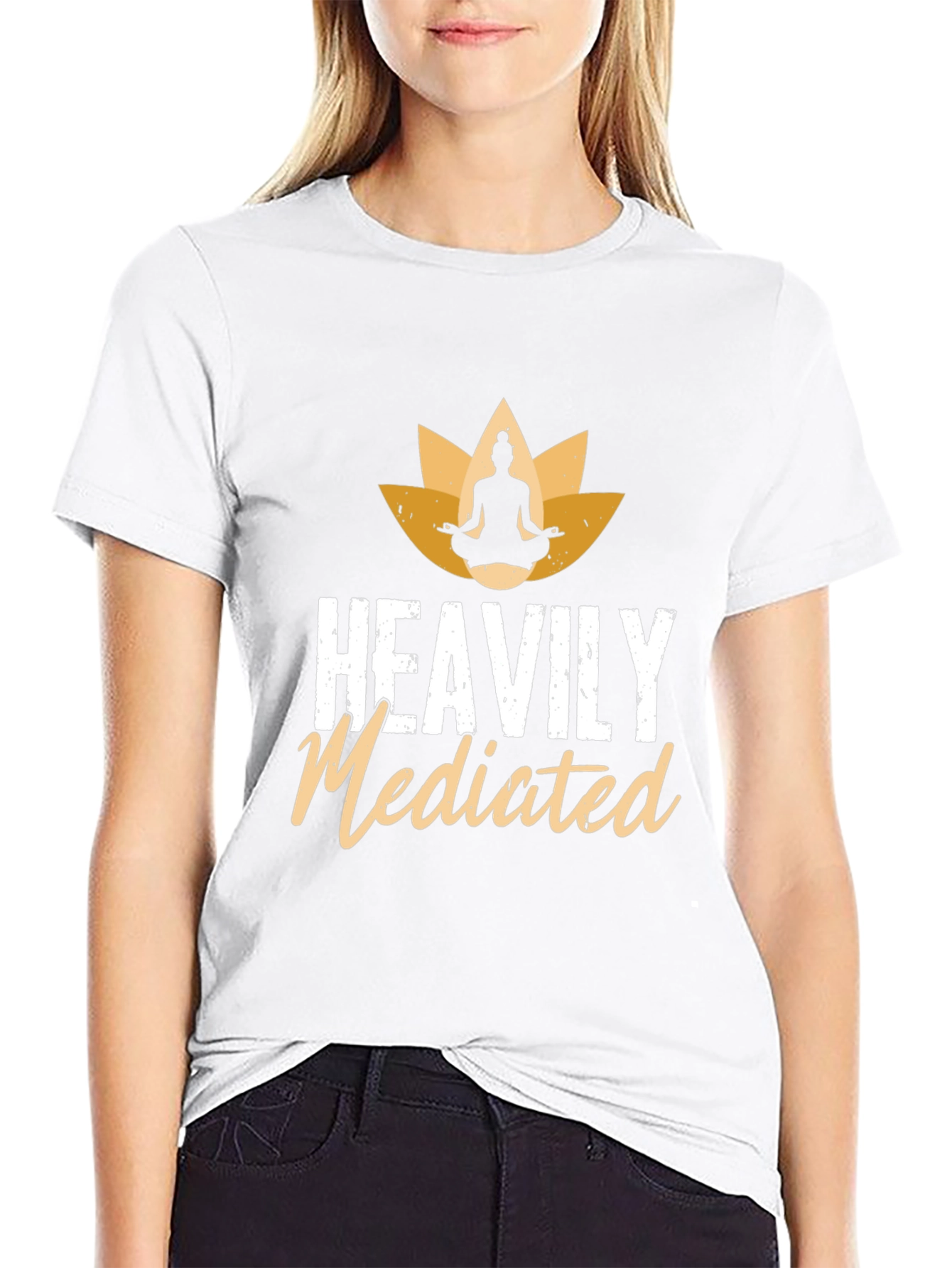 Heavily Mediated Yoga T-Shirt