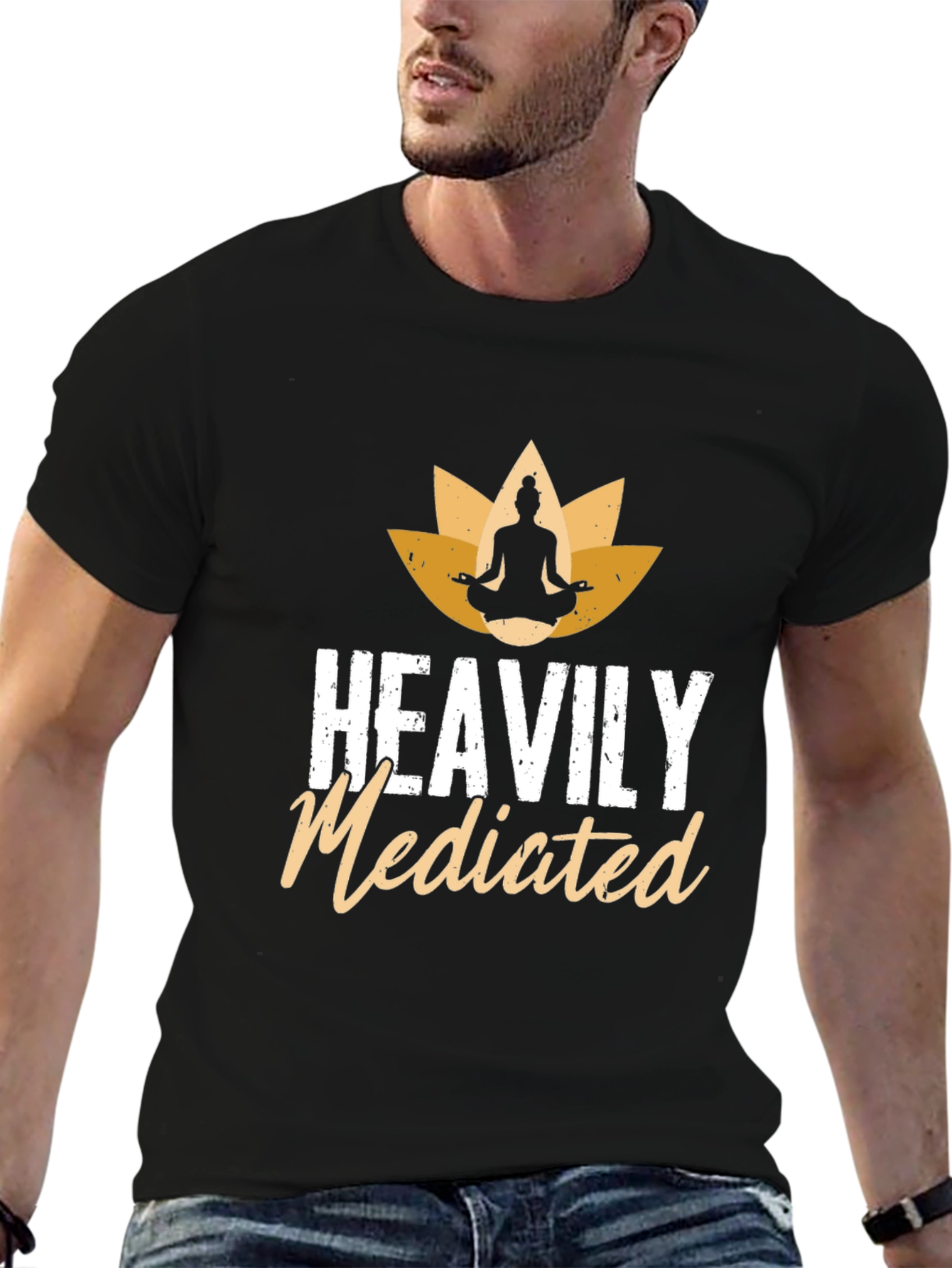 Heavily Mediated Yoga T-Shirt