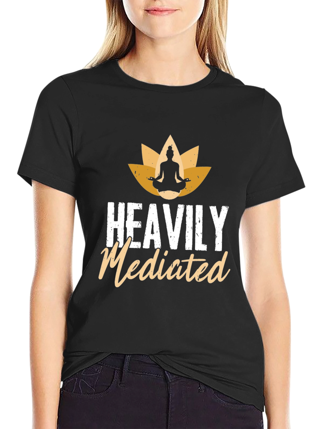 Heavily Mediated Yoga T-Shirt