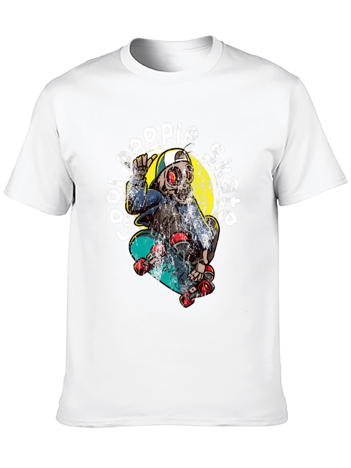 Cool People Skate Black Graphic T-Shirt