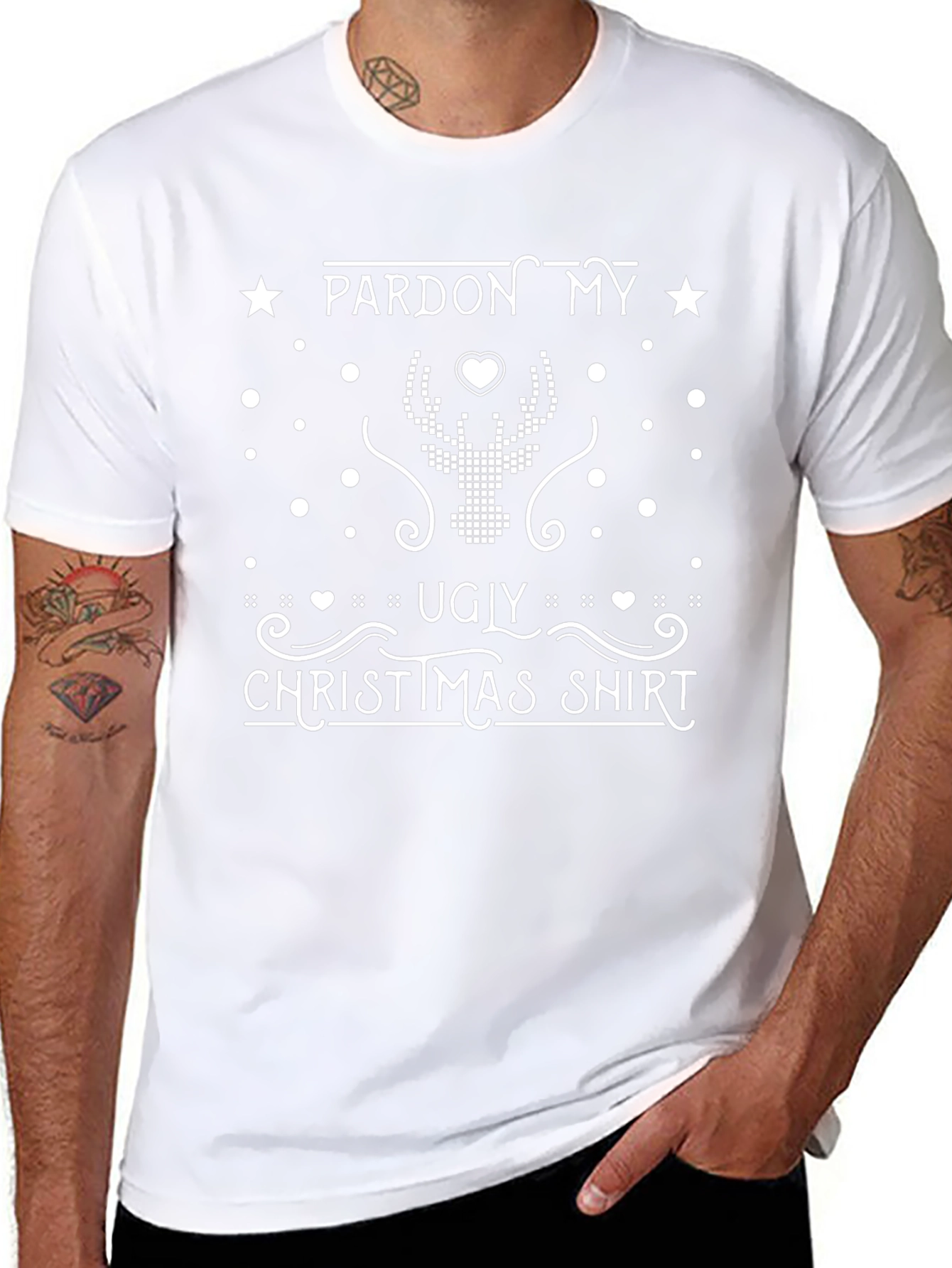 Pardon My Ugly Christmas Shirt - Holiday Tee
