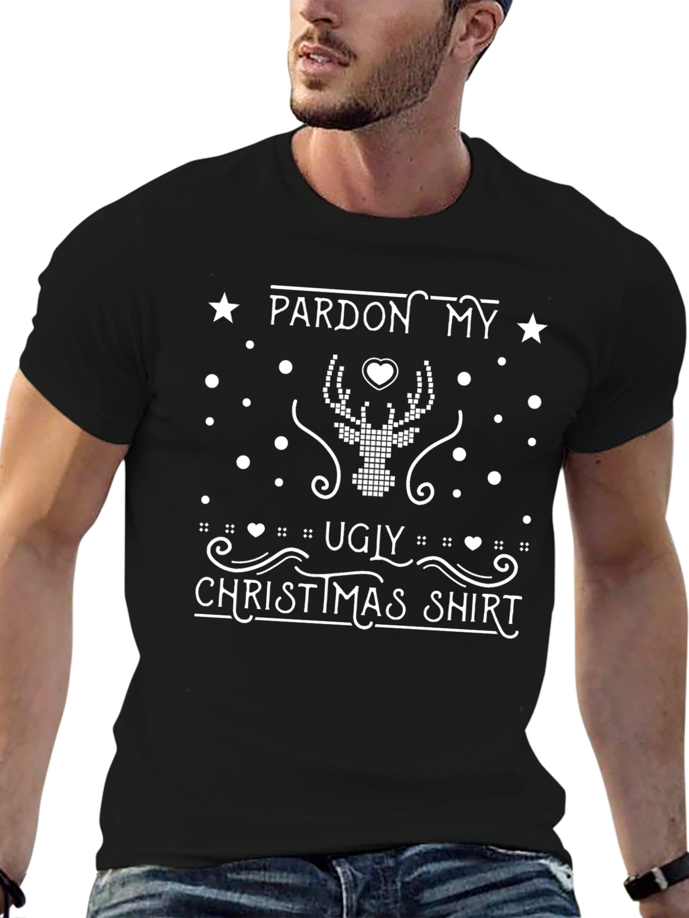 Pardon My Ugly Christmas Shirt - Holiday Tee