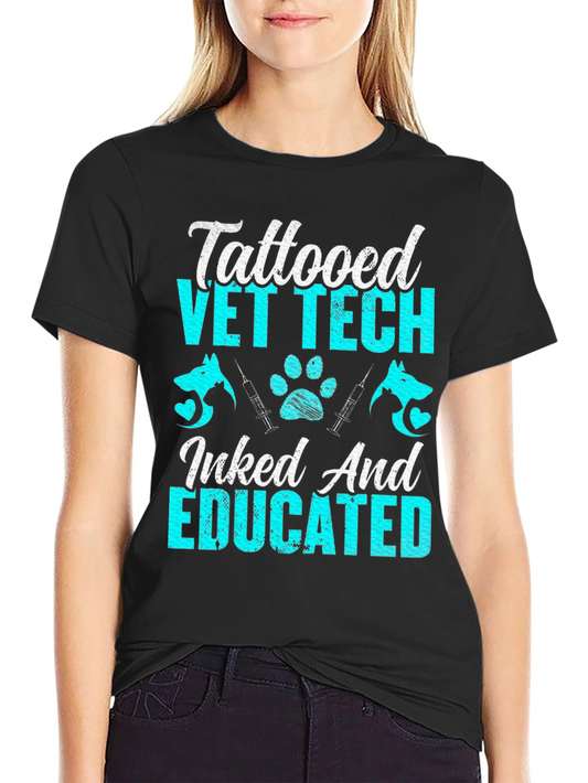 Tattooed Vet Tech T-Shirt