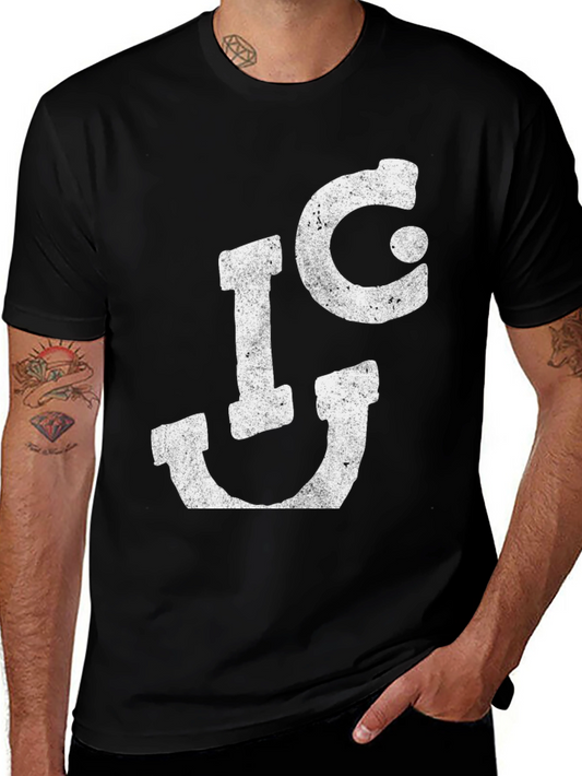 Distressed I CU Black Graphic Tee