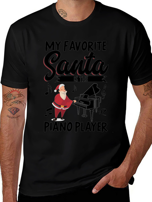 My Favorite Santa Piano Player T-Shirt