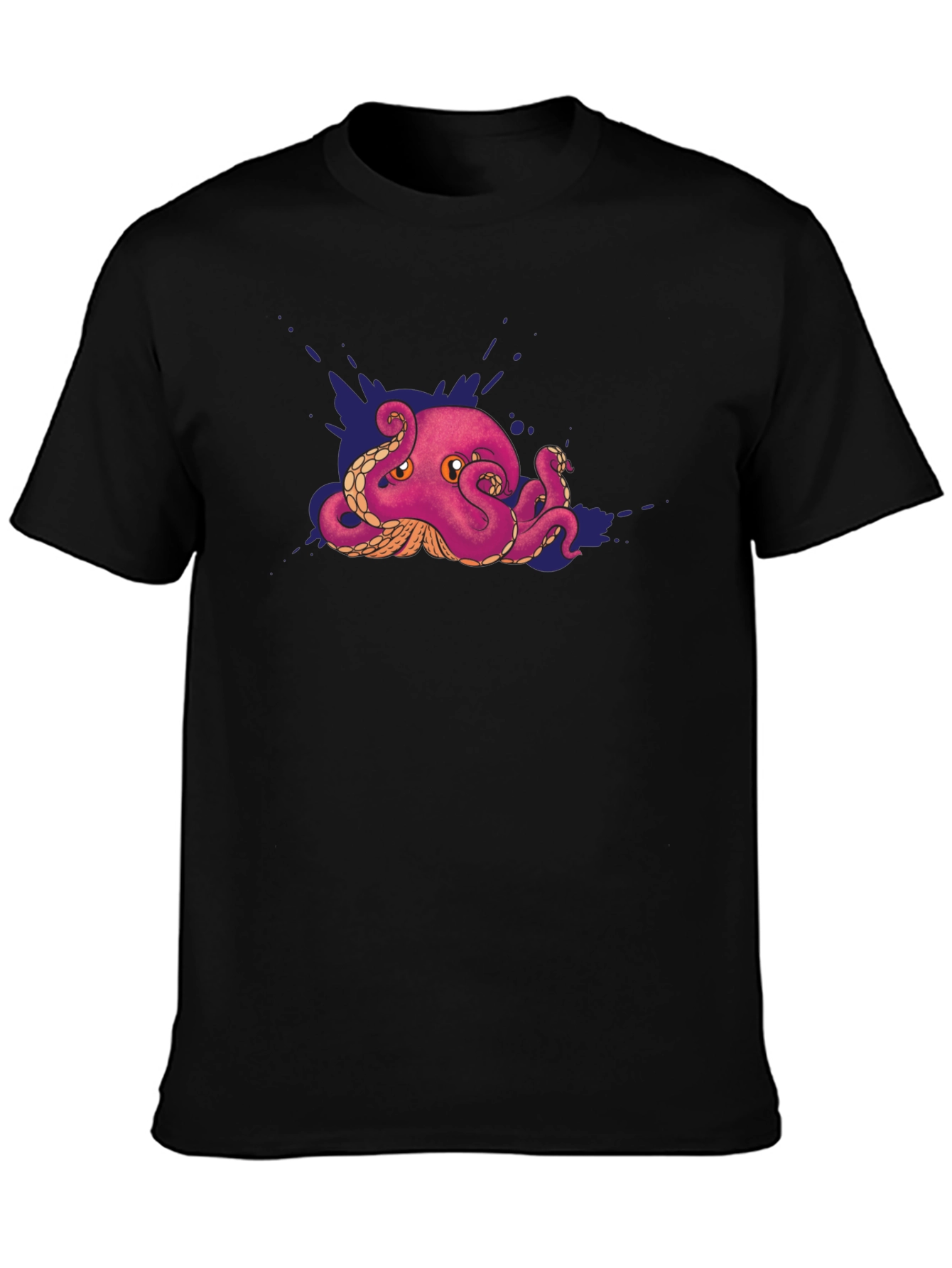Octopus Graphic Tee - Cool & Casual Black T-Shirt