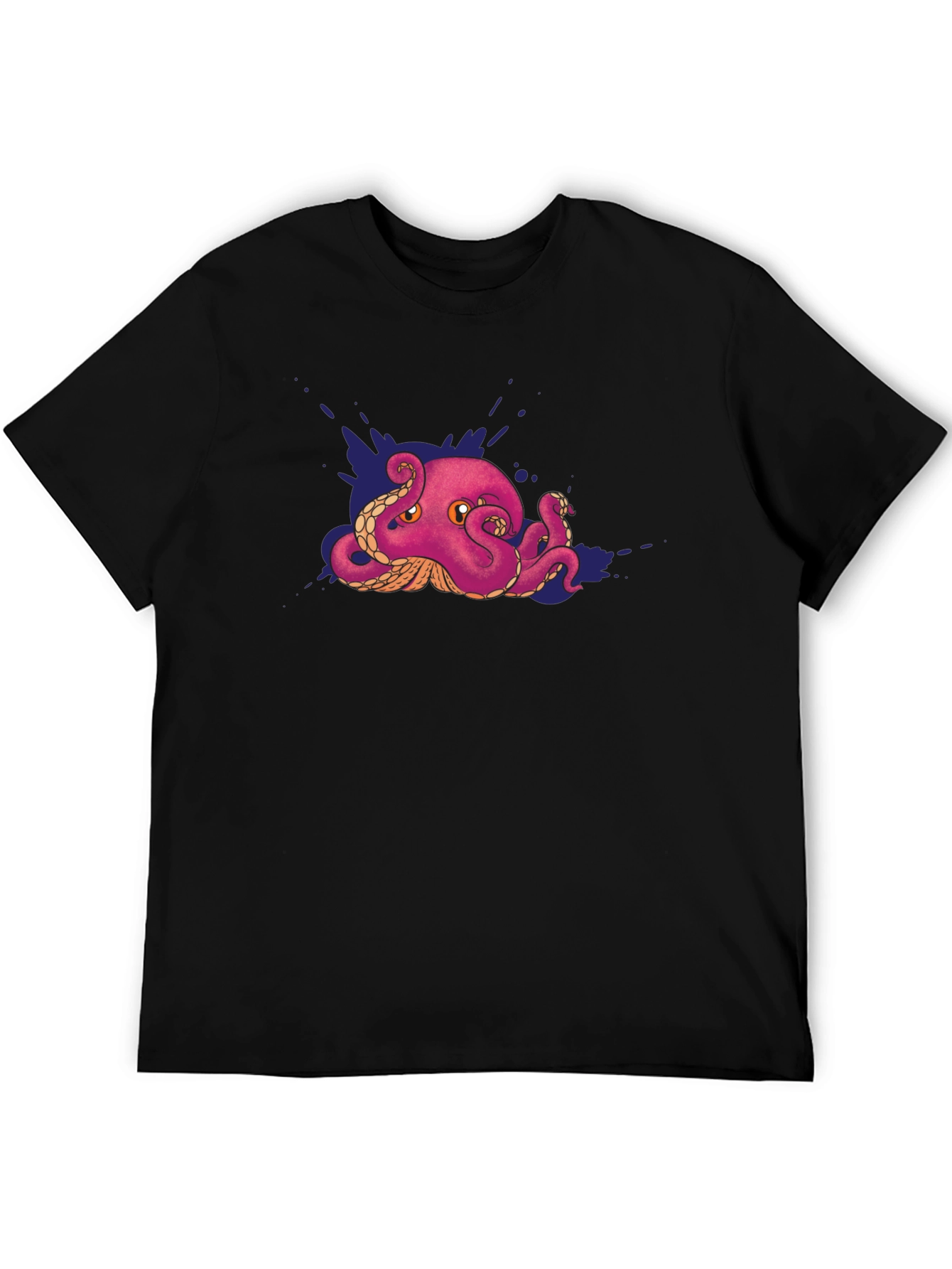 Octopus Graphic Tee - Cool & Casual Black T-Shirt