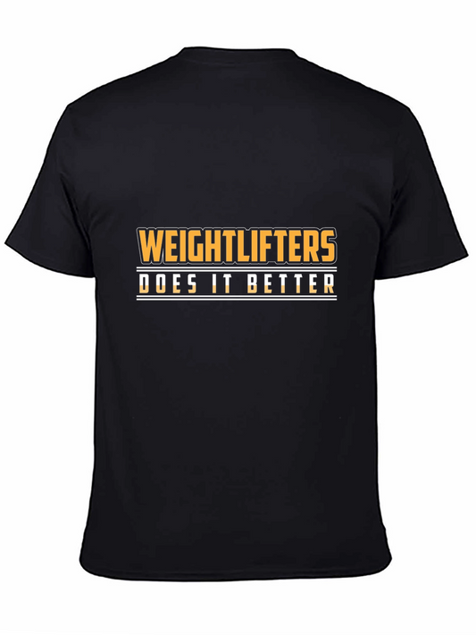 Weightlifters Do It Better Black Graphic Tee