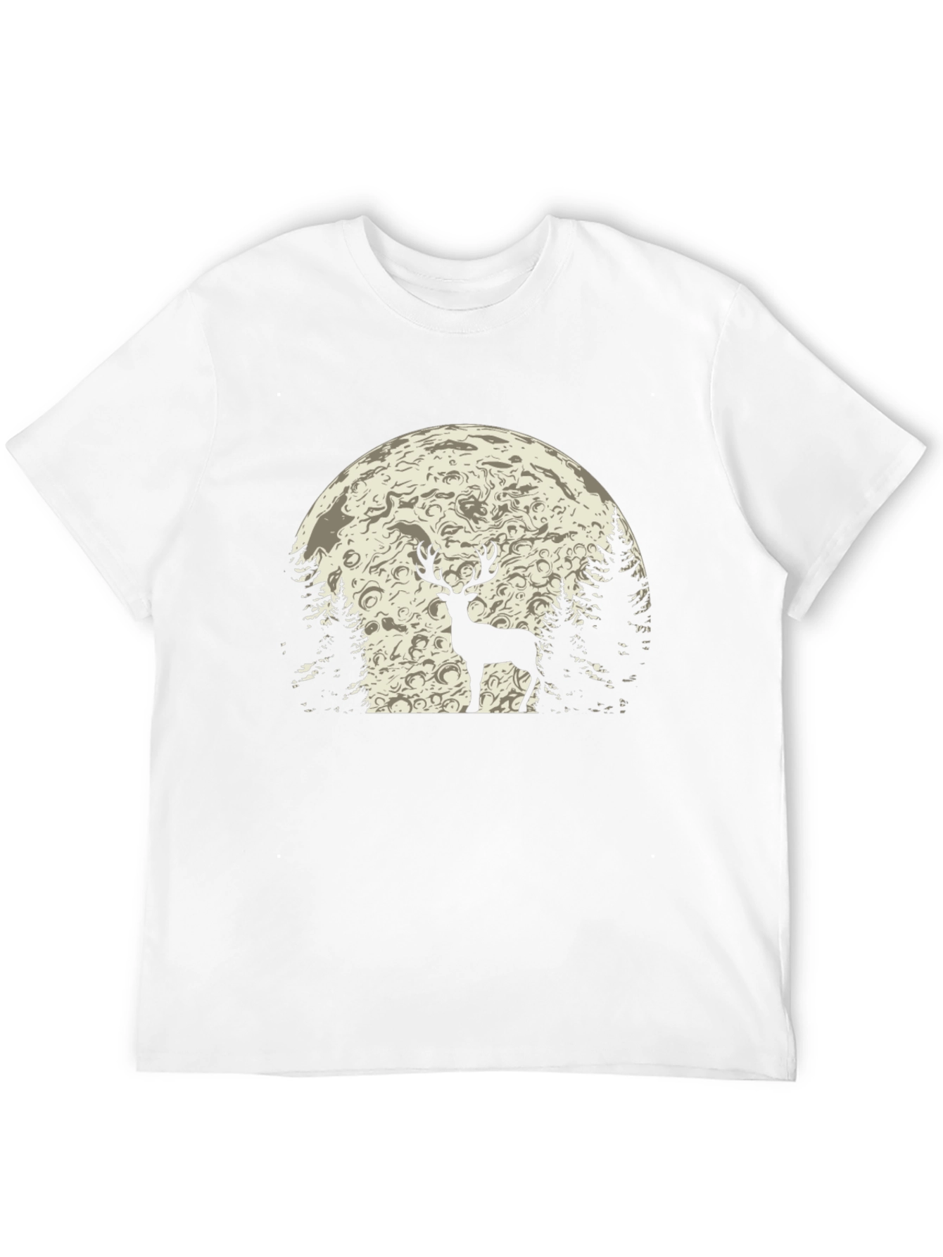 Deer in Moonlight Graphic T-Shirt