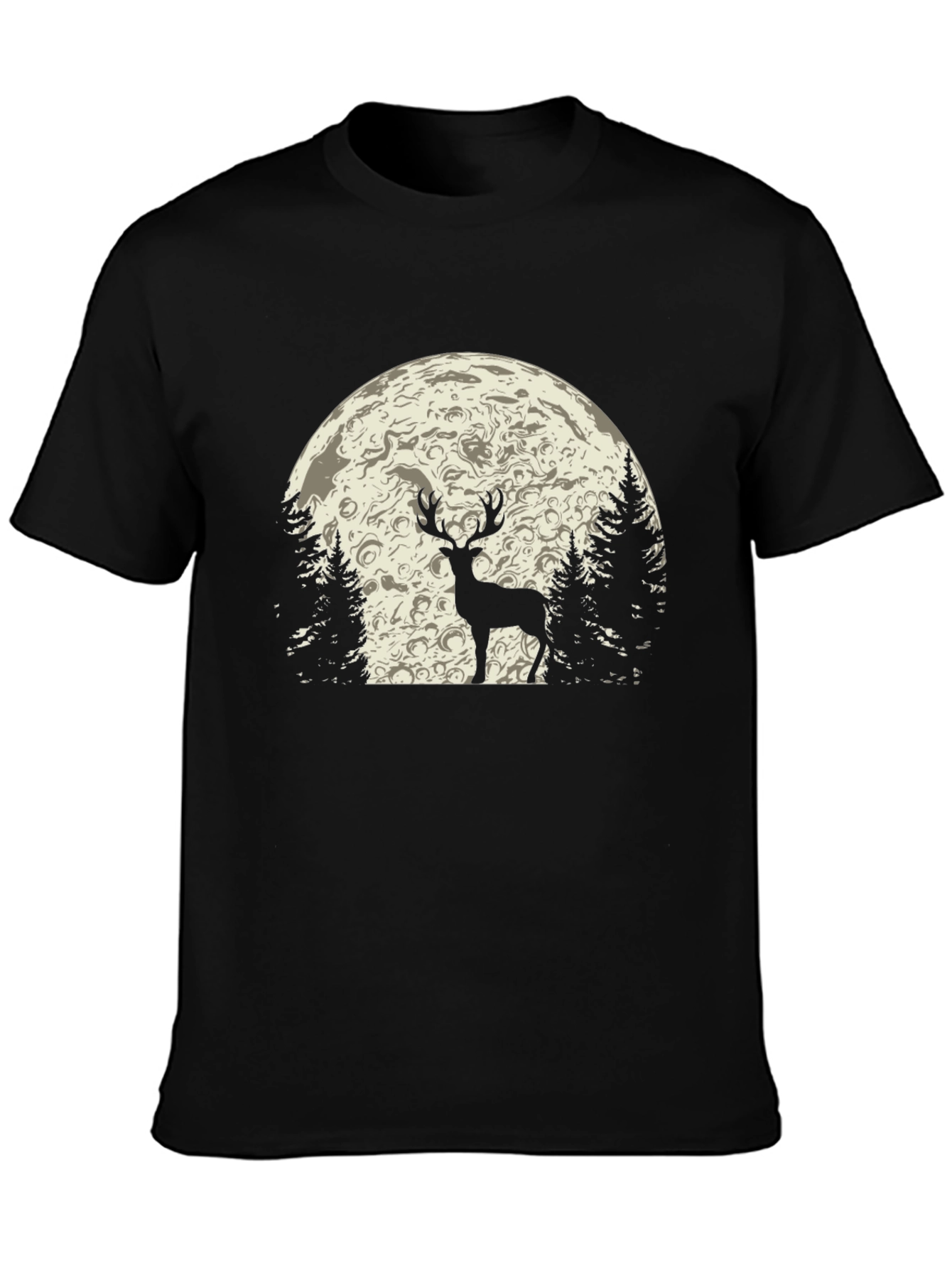 Deer in Moonlight Graphic T-Shirt