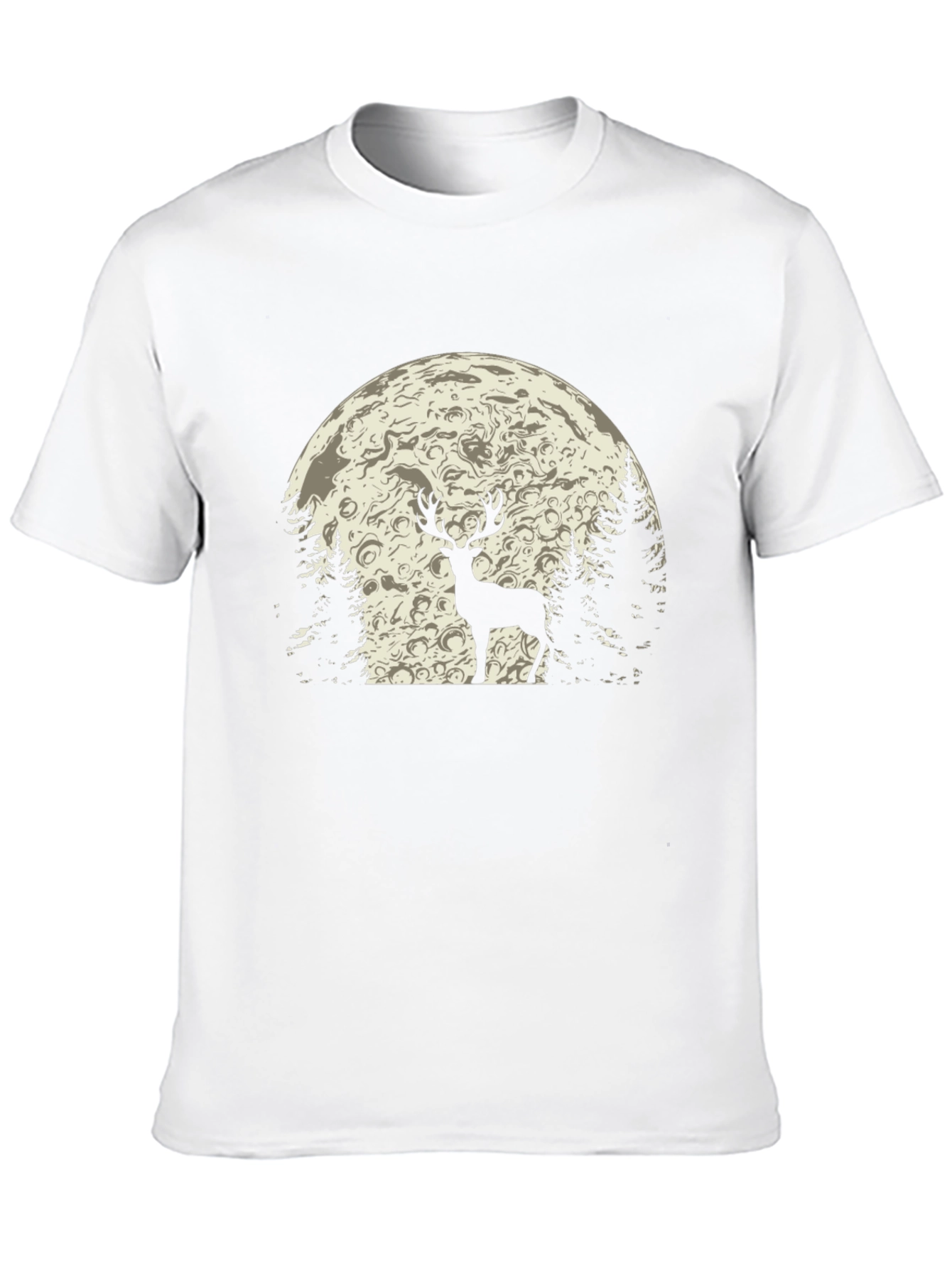 Deer in Moonlight Graphic T-Shirt