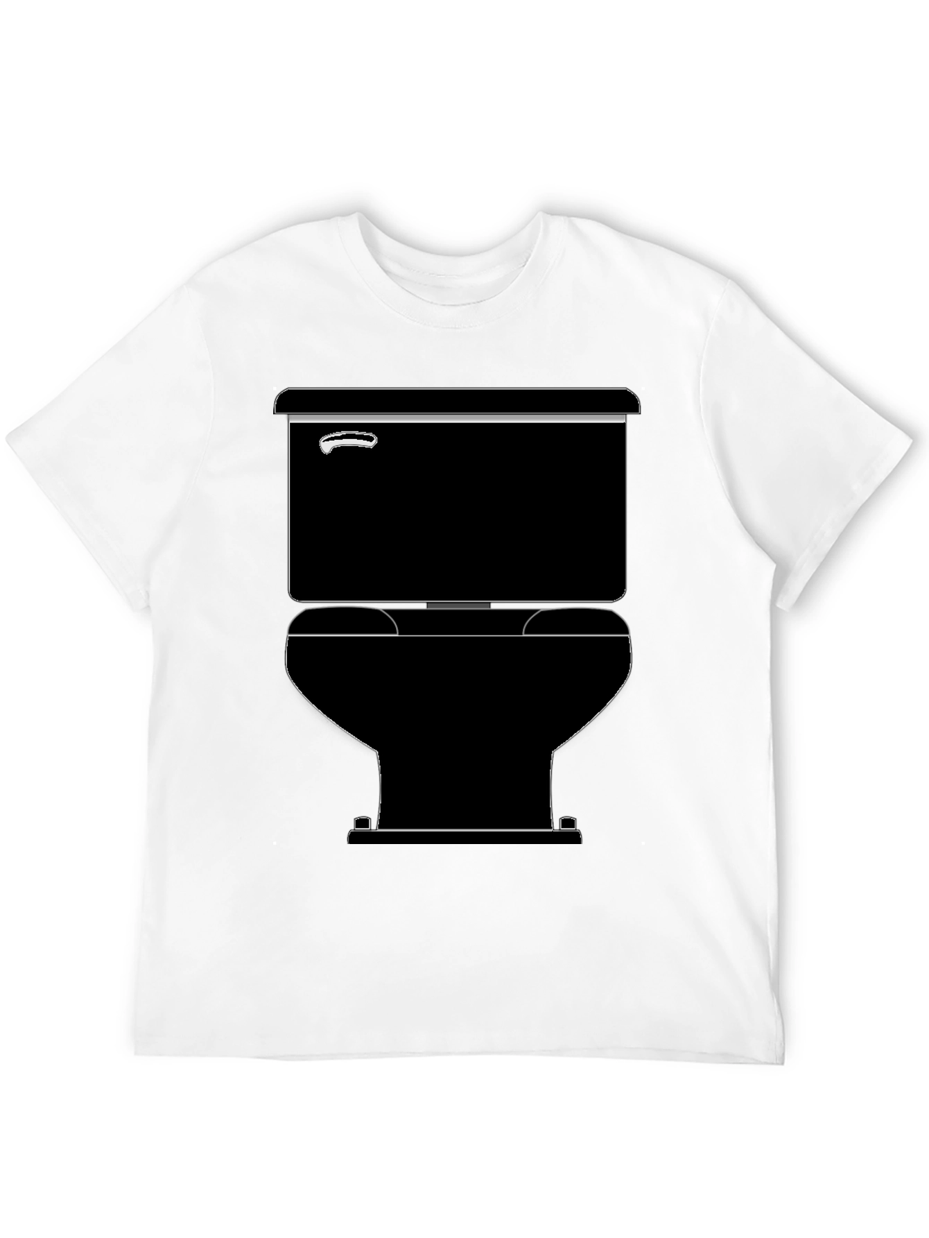Toilet Graphic Black T-Shirt
