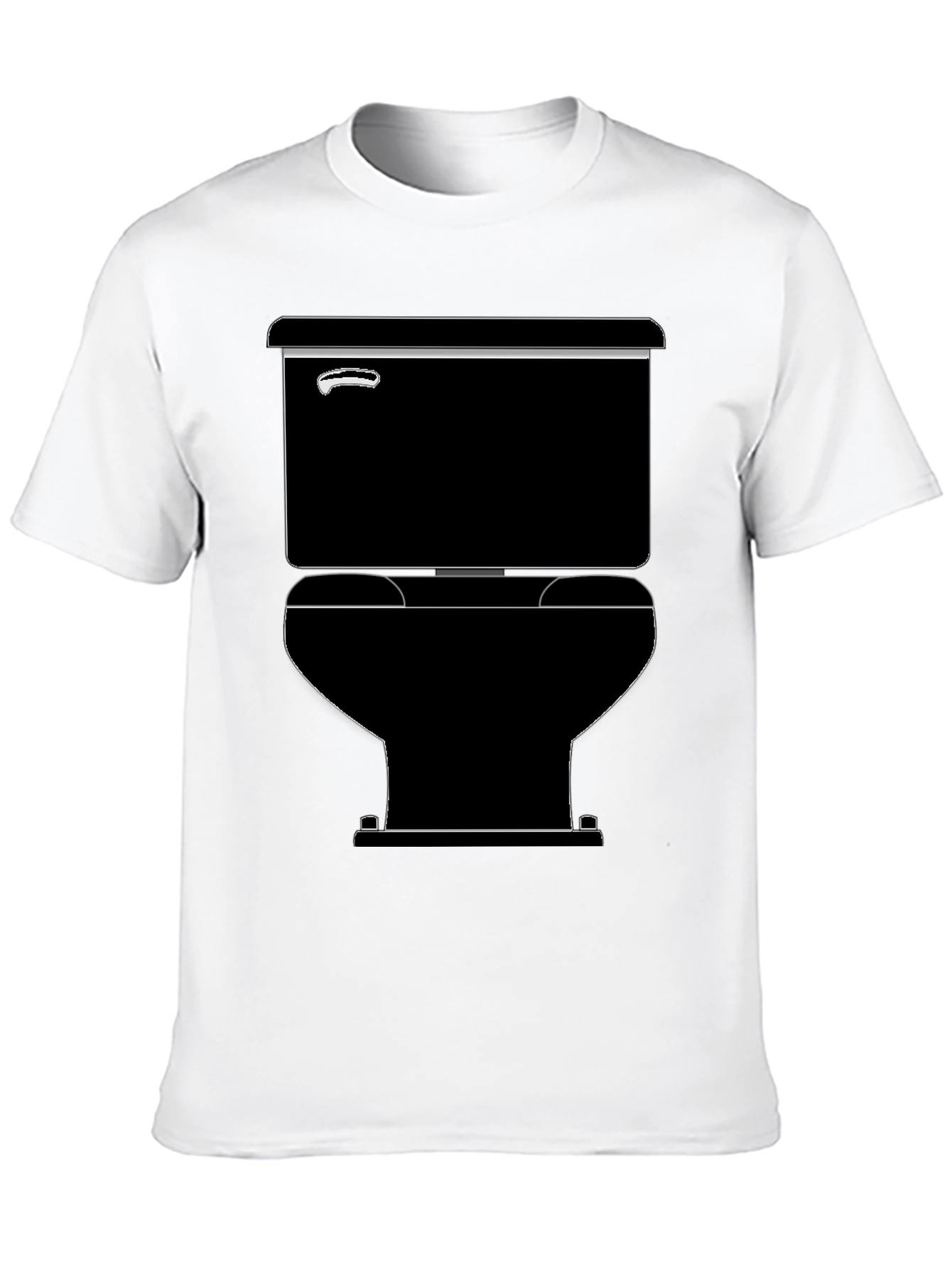 Toilet Graphic Black T-Shirt