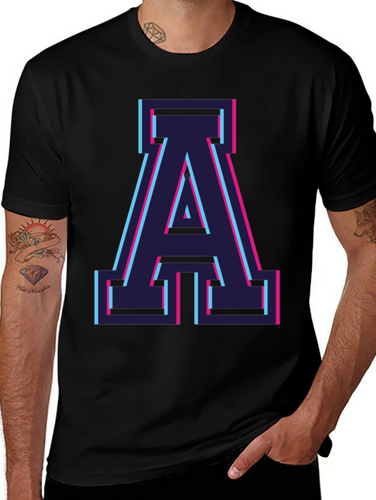 Retro A Letter T-Shirt