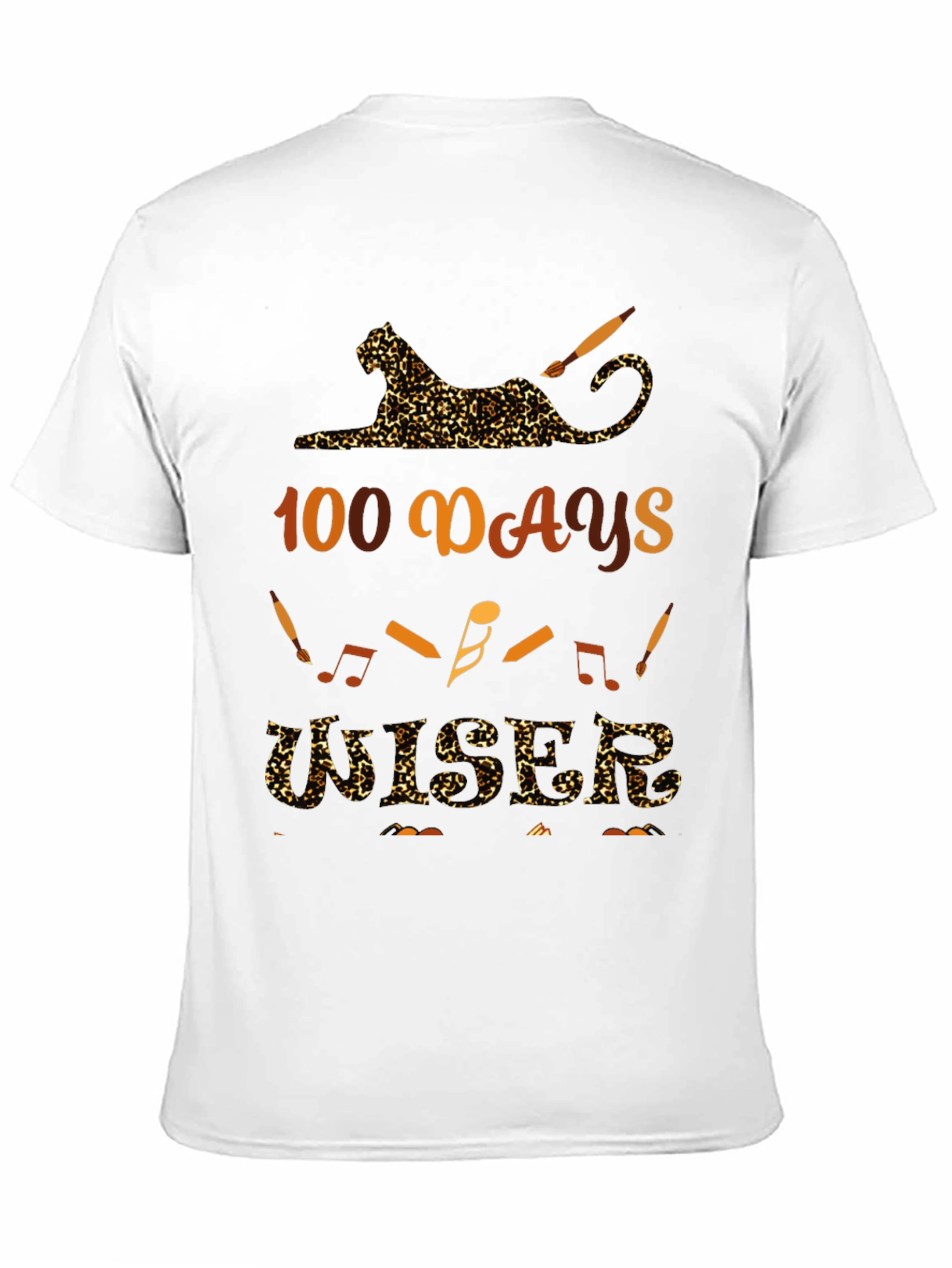 100 Days Musician Leopard Print T-Shirt