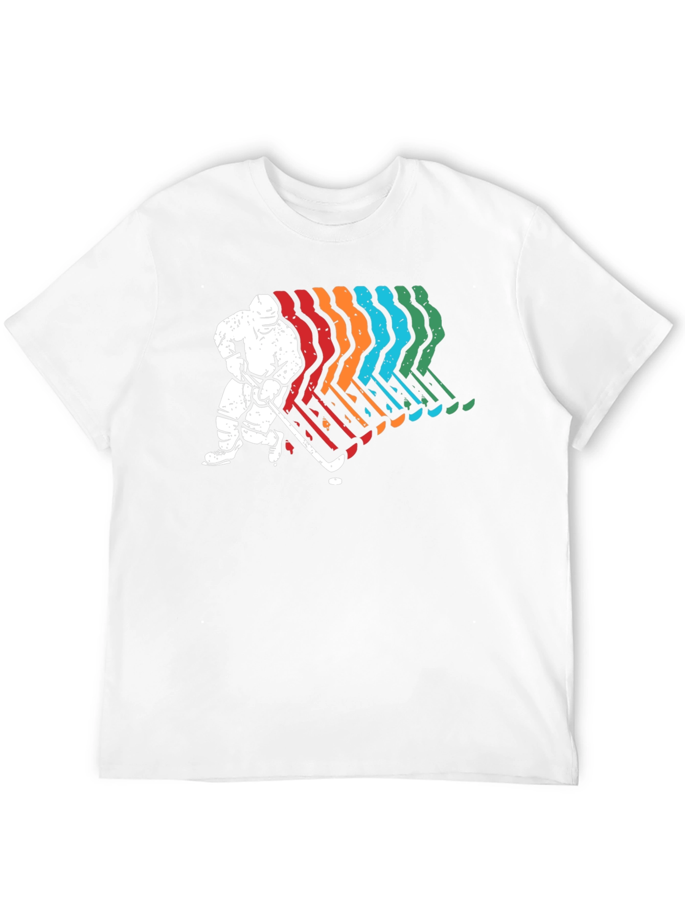Retro Hockey Player Graphic T-Shirt