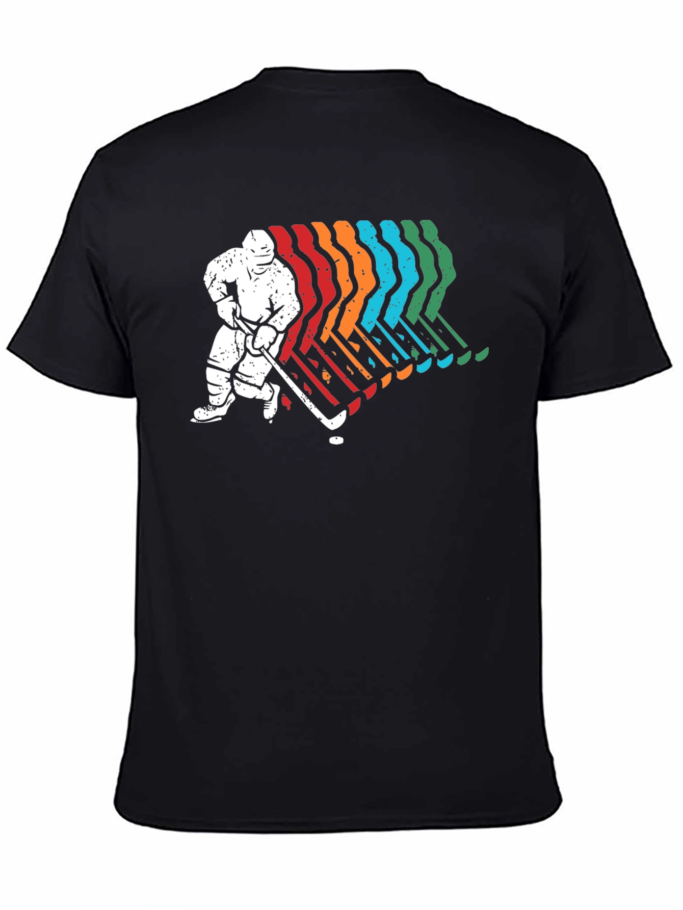 Retro Hockey Player Graphic T-Shirt